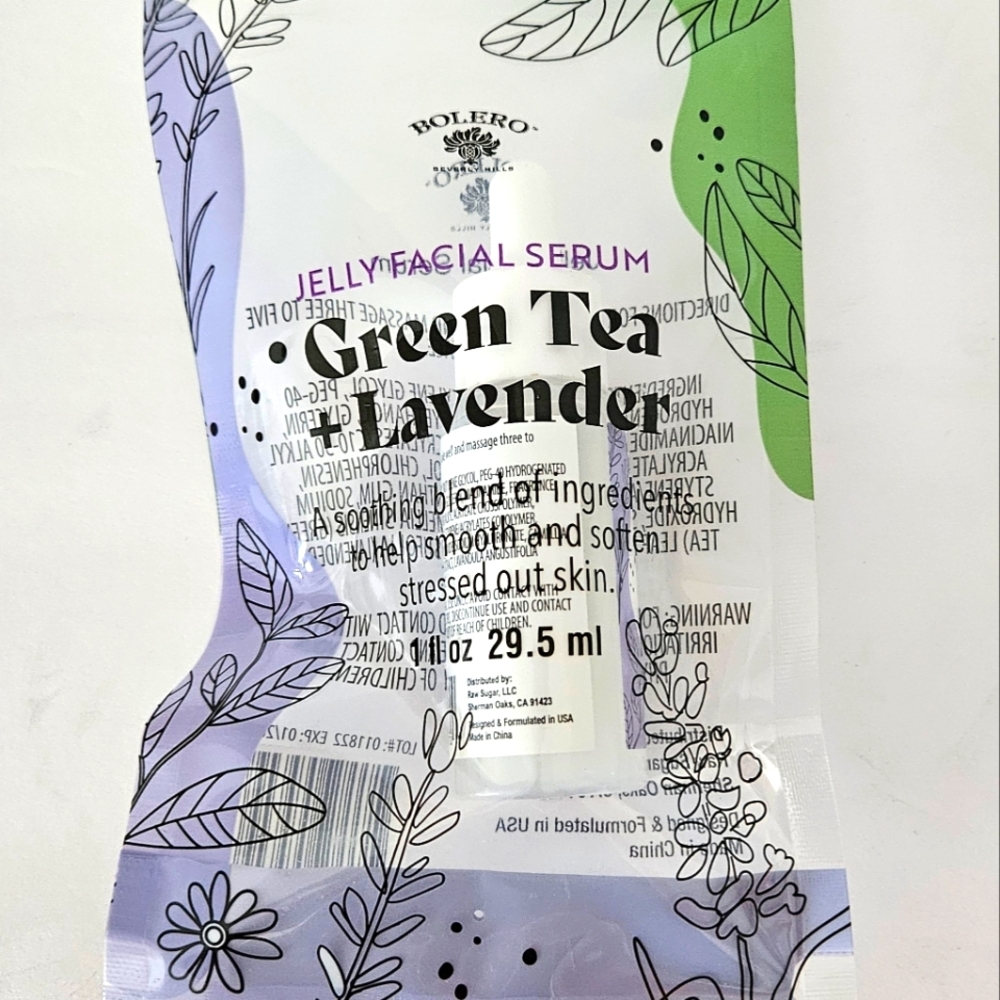 Bolero Skincare Green Tea and Lavender Jelly Facial Serum
